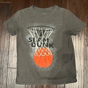 Cat & Jack Gray and Orange Slam Dunk Tee